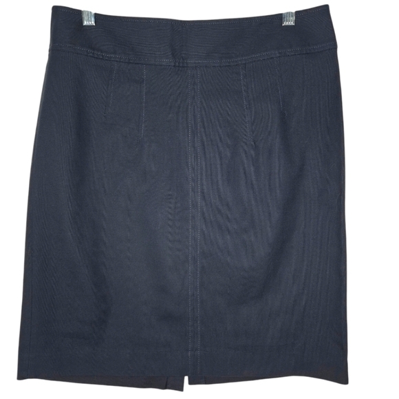 BANANA REPUBLIC Women's Mid Length Pencil Skirt Navy Blue Size 12 NWT - Picture 1 of 9